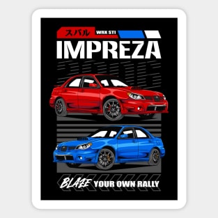 Impreza WRX Drift Car Magnet